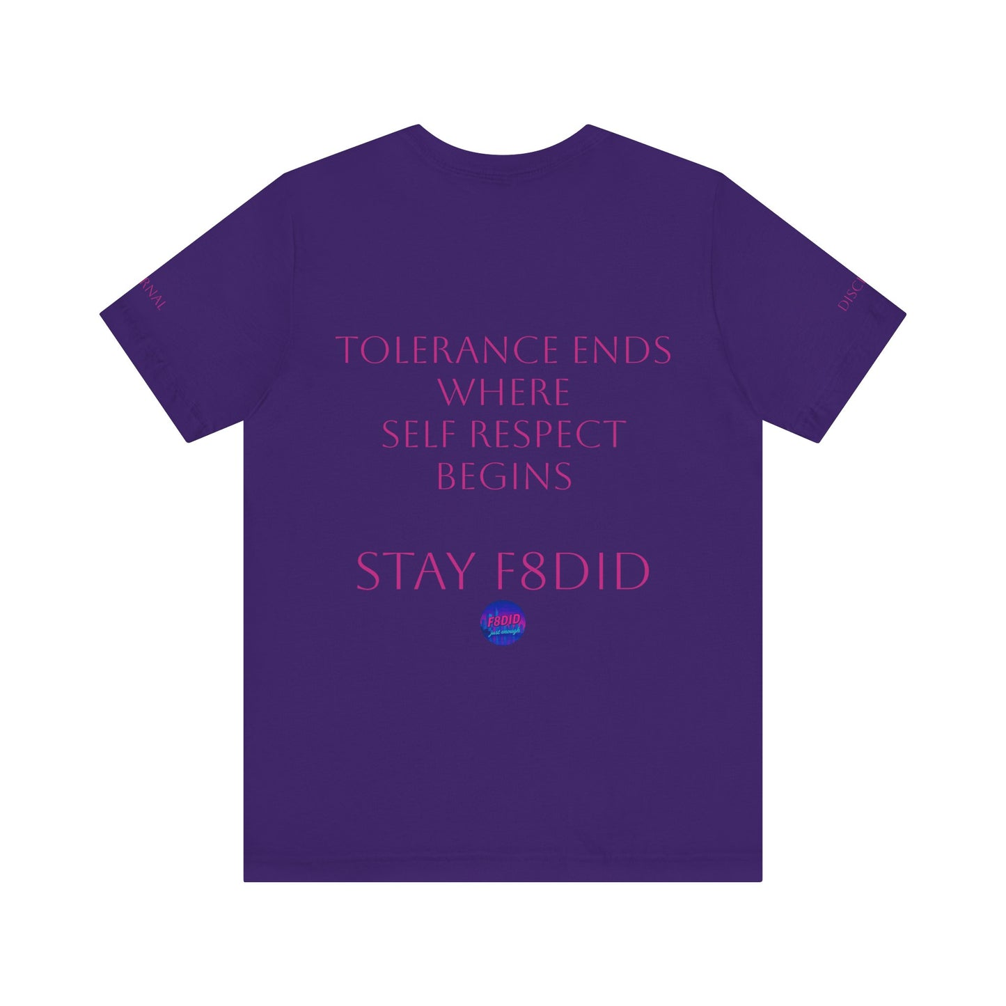 T-Shirt Miami Vibe Tolerance & Self Respect Pink Logo