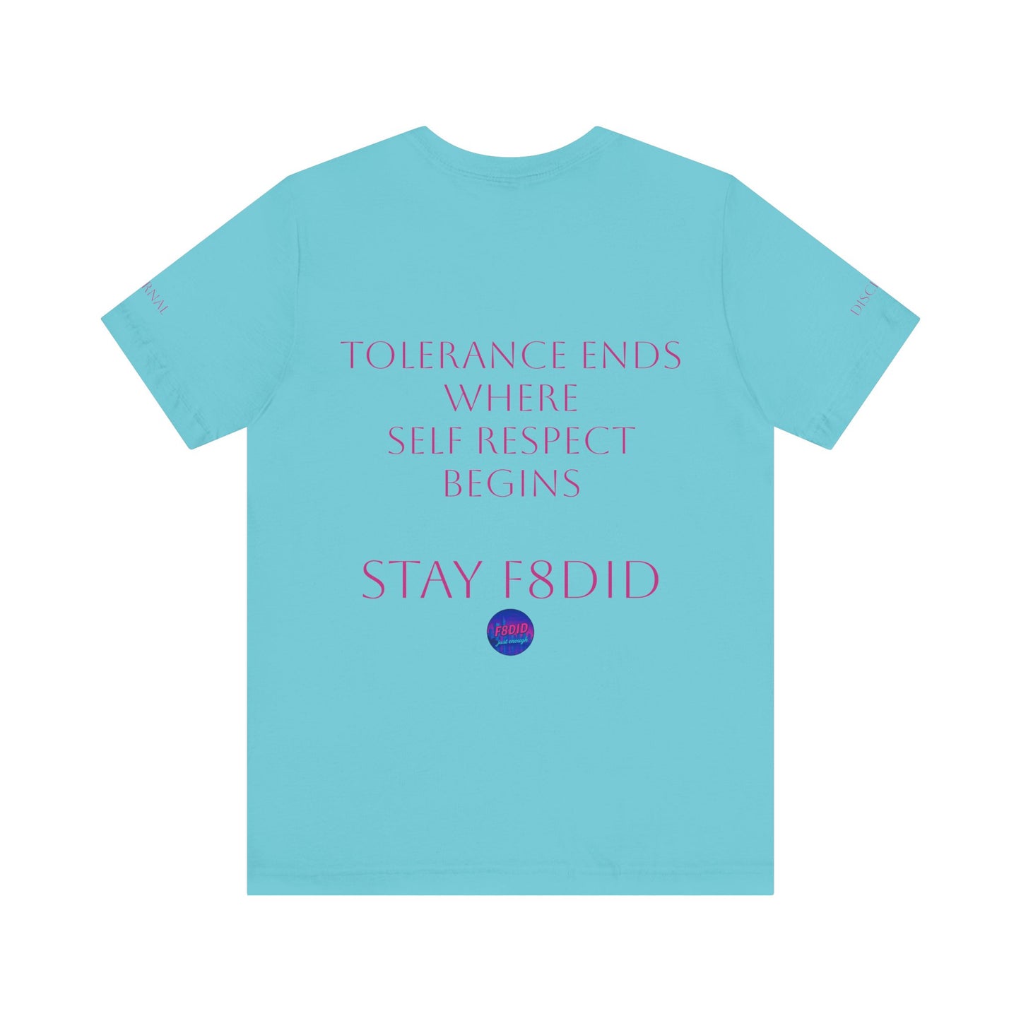 T-Shirt Miami Vibe Tolerance & Self Respect Pink Logo
