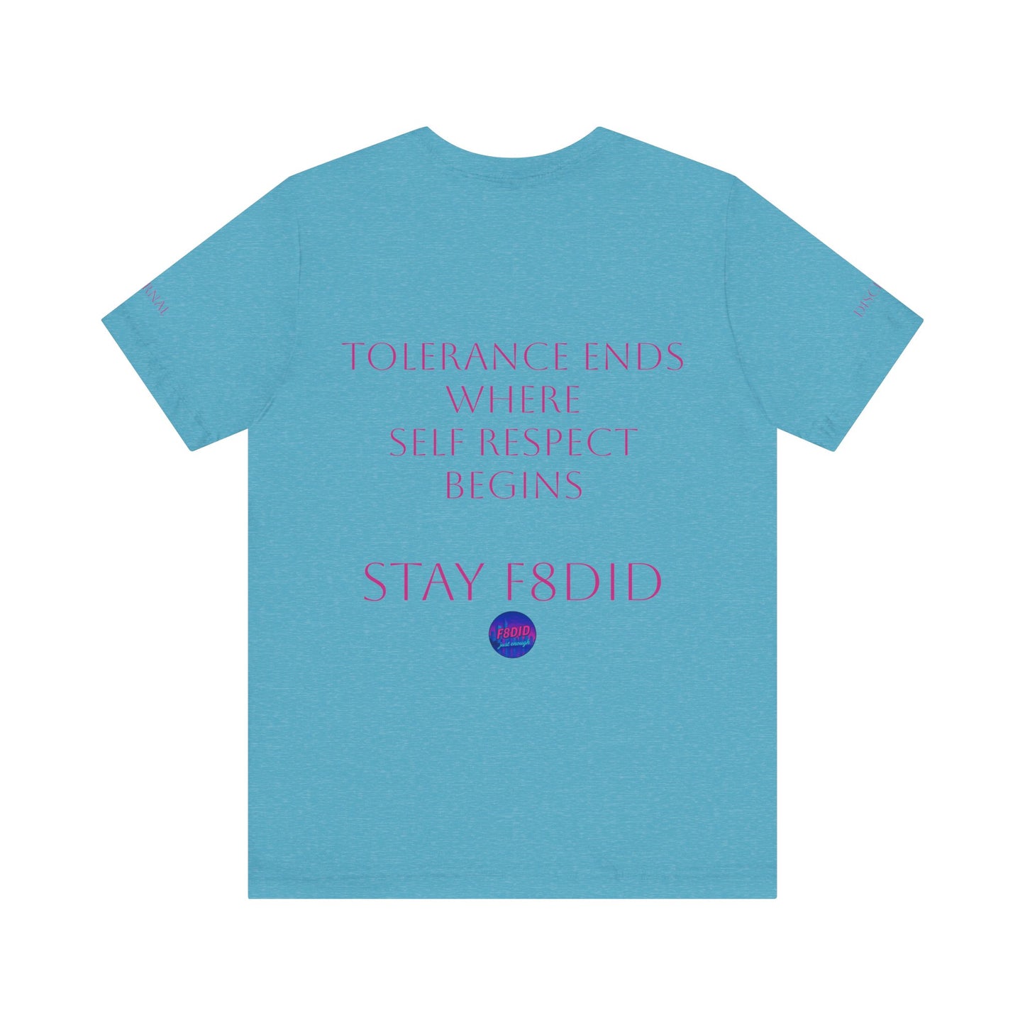 T-Shirt Miami Vibe Tolerance & Self Respect Pink Logo