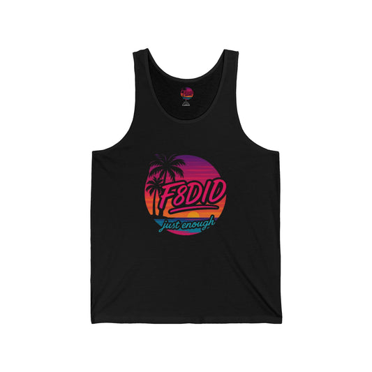 Tropical Motivational Unisex Jersey Tank - Stay F8DID, Stay Focused