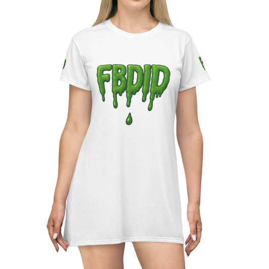 Green Slime Women's Shirt Dress
