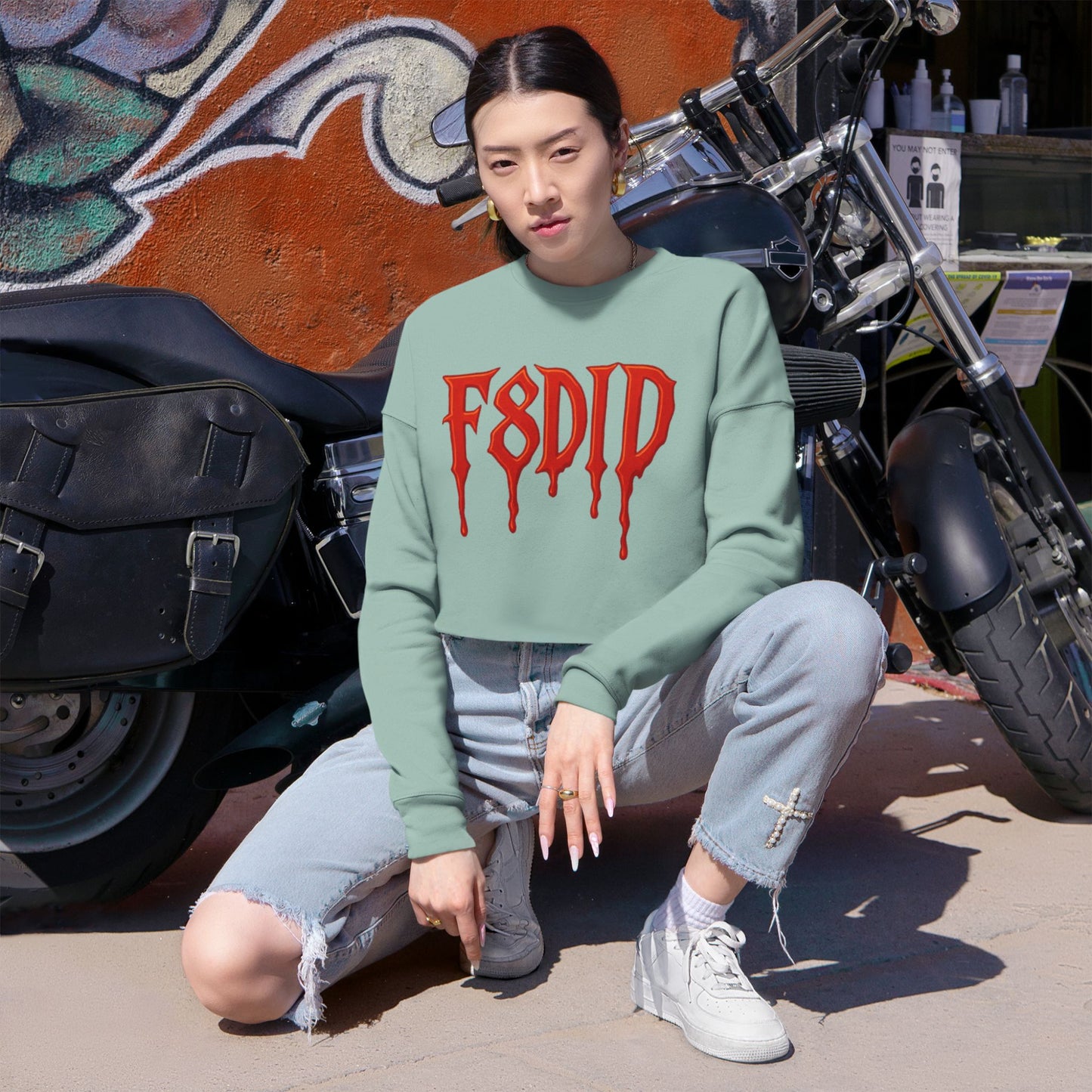 Dracula's Greed SS8 Women's Crop Sweatshirt