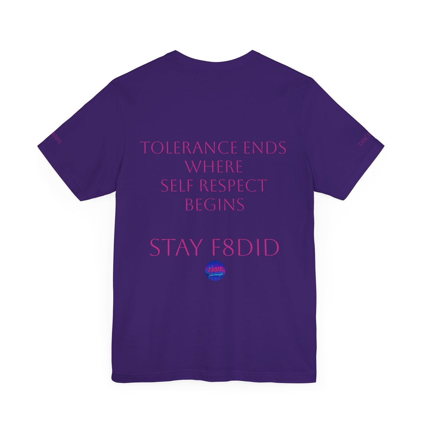 T-Shirt Miami Vibe Tolerance & Self Respect Pink Logo
