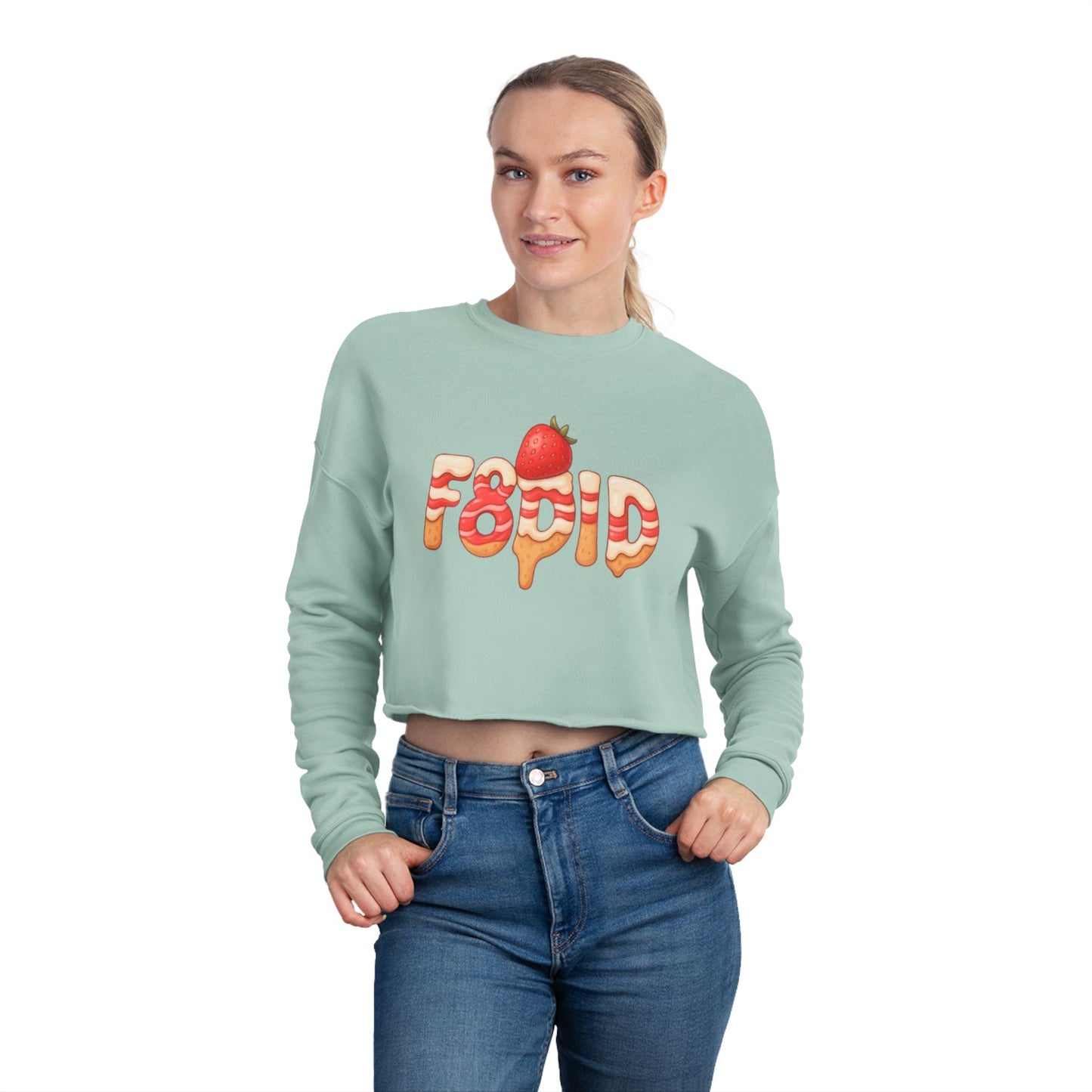 Strawberry Shortcake SS8 Women's Crop Sweatshirt