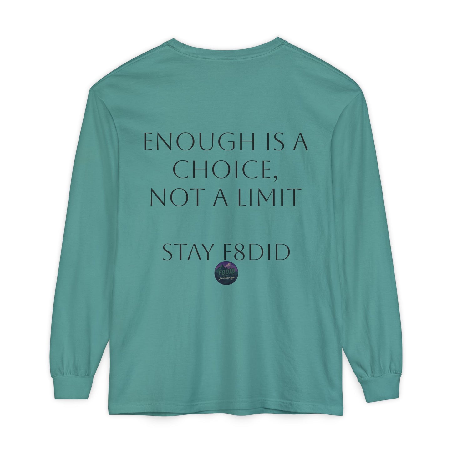 Mountain Terrain Long Sleeve T-Shirt - Purple and Green Design