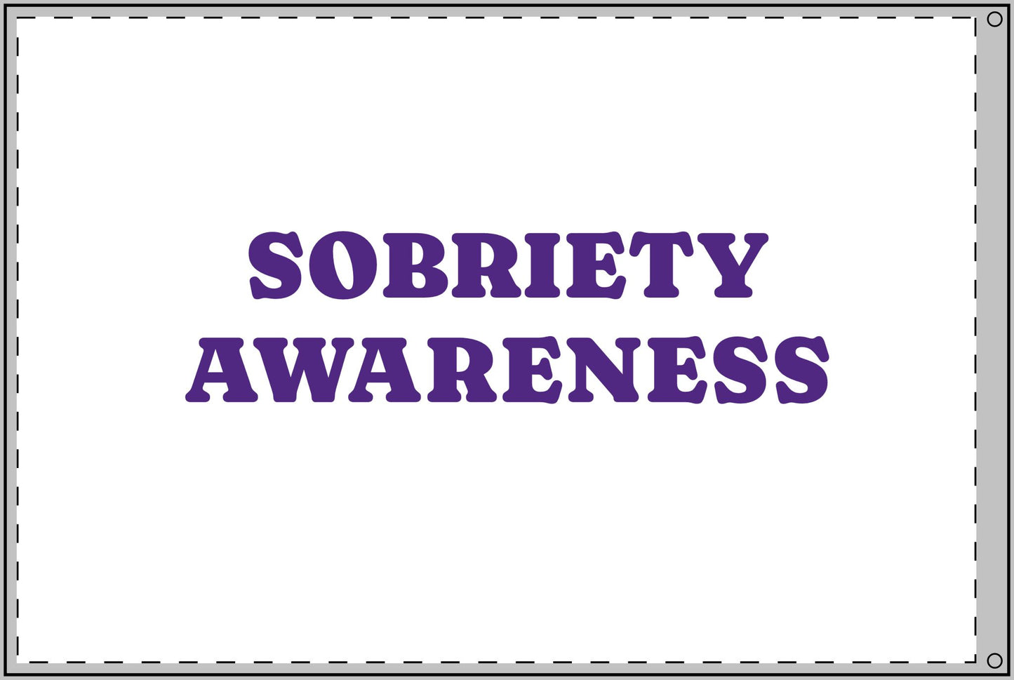 Sobriety Awareness Flag