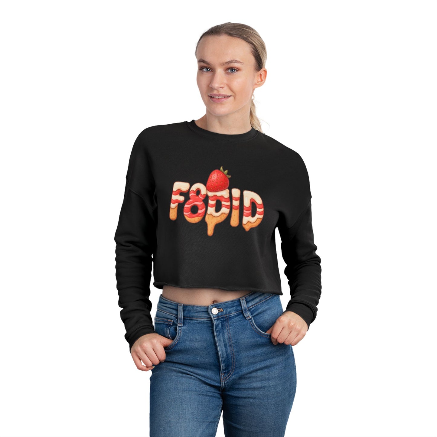 Strawberry Shortcake SS8 Women's Crop Sweatshirt