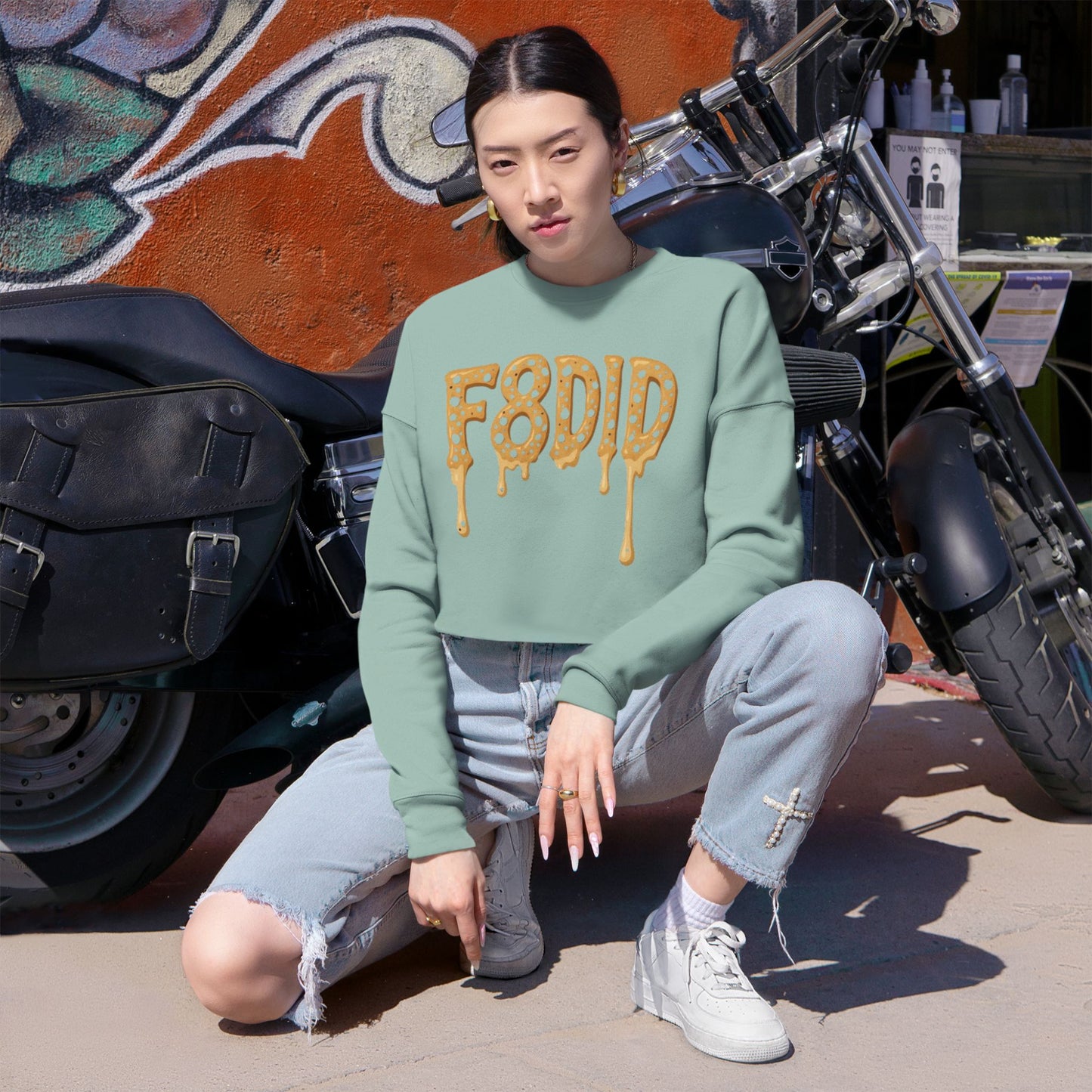 Cookies and Creme SS8 Women's Crop Sweatshirt