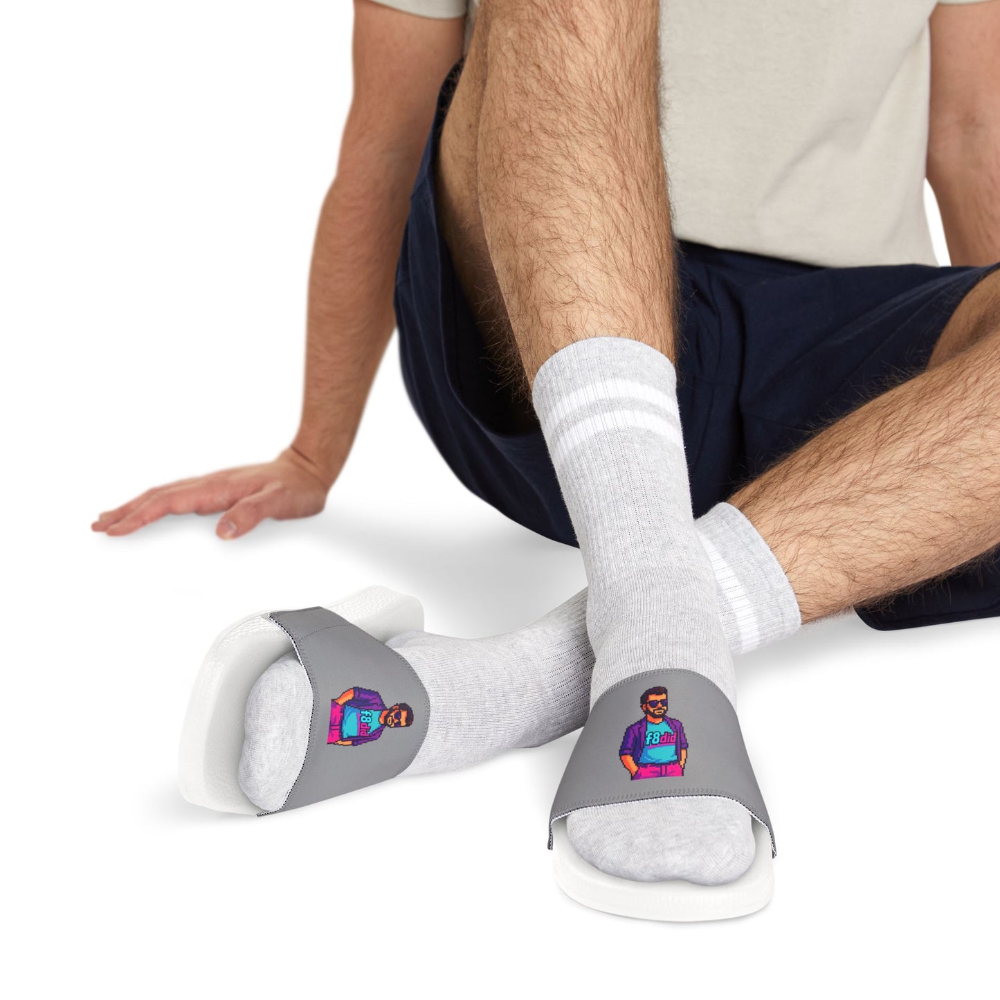 Miami Retro RAV8 Mens Slides