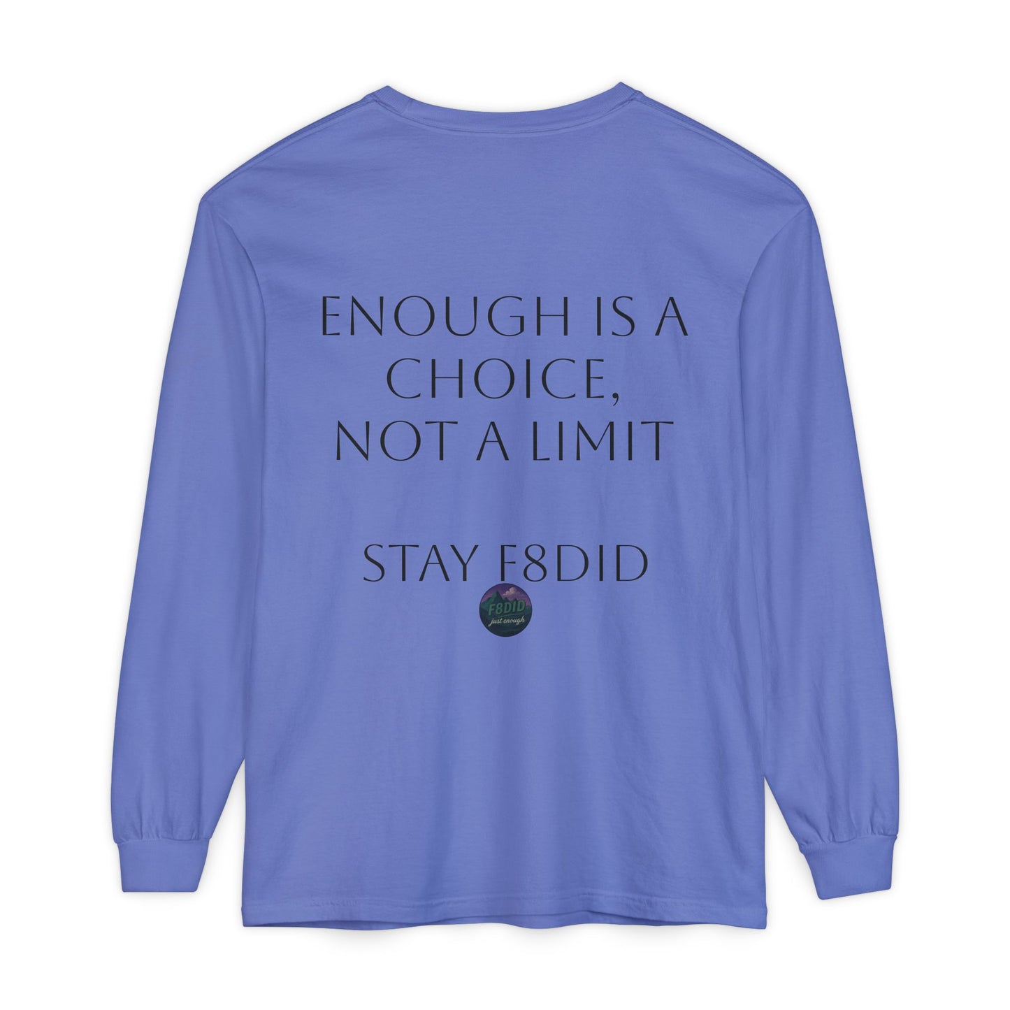 Mountain Terrain Long Sleeve T-Shirt - Purple and Green Design