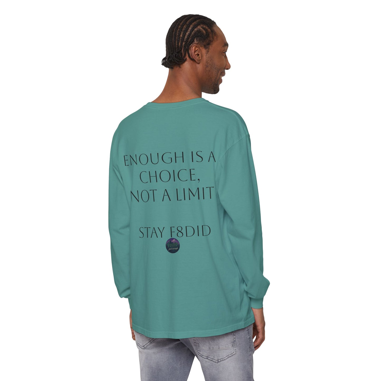 Mountain Terrain Long Sleeve T-Shirt - Purple and Green Design